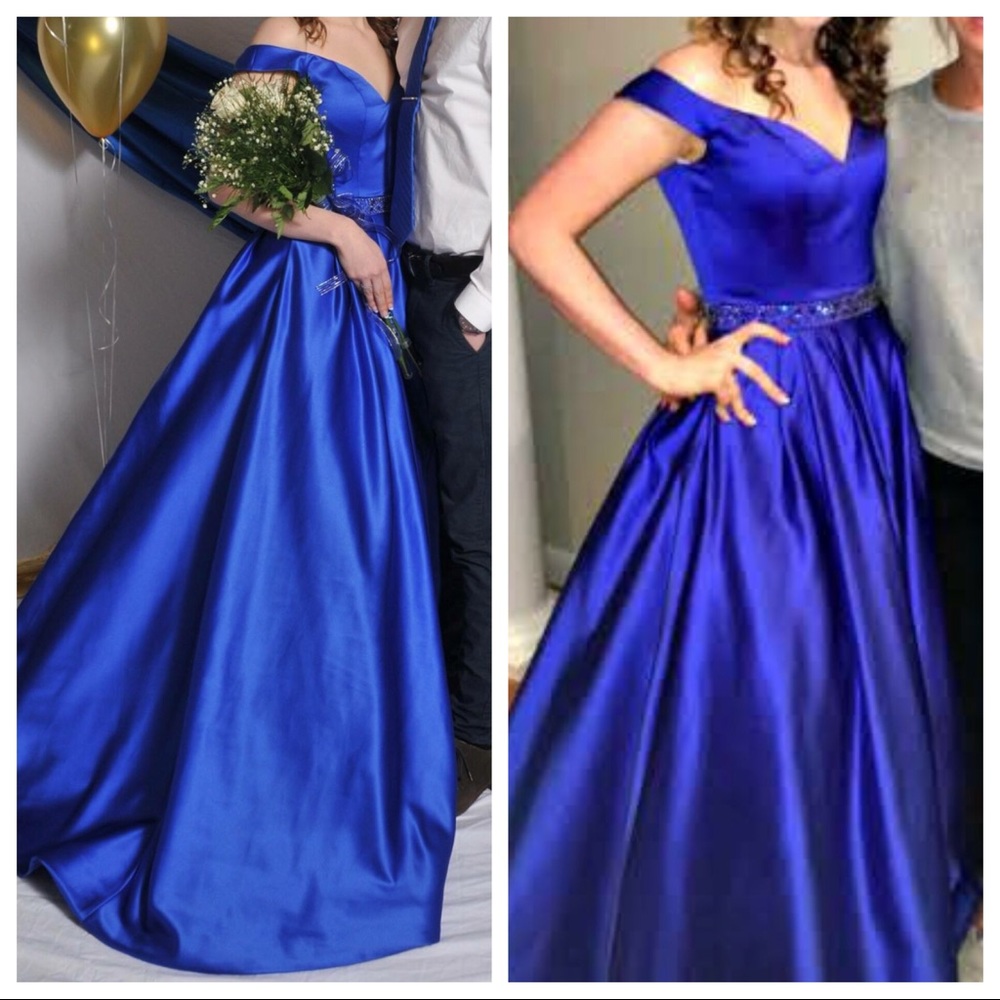 Royal Blue Sherri Hill Ball Gown Size 2